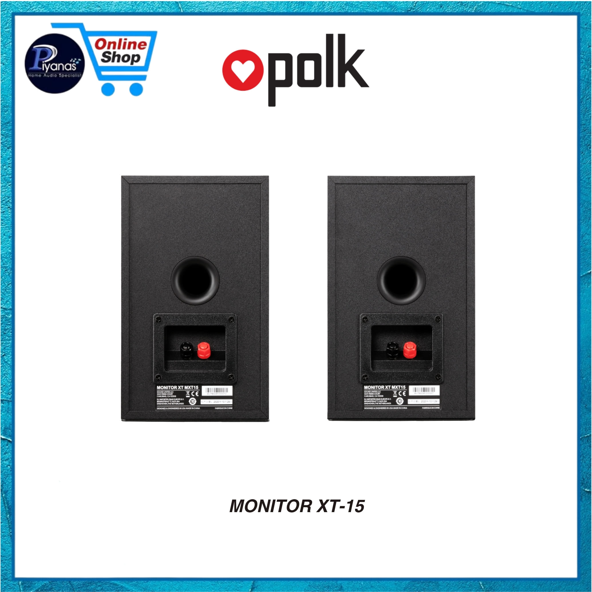 ลำโพงบุ๊คเชลฟ์ POLK AUDIO : MONITOR XT-15 (BLACK)_5